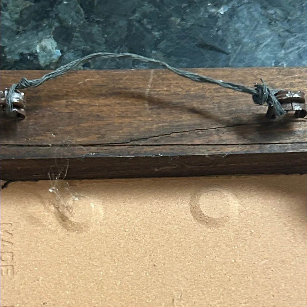 Vtg 80s Piemme Made in Italy Trivet Tile Wood Frame Brown Cream Floral Decor 8" - Picture 6 of 7